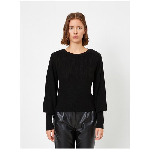 фото Свитер koton 1kak92418ht999, черный, s