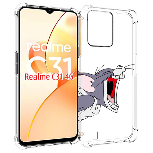 Чехол MyPads том-голодный для OPPO Realme C31 задняя-панель-накладка-бампер