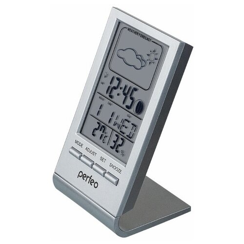 Часы-метеостанция Perfeo "Angle" PF-S2092 (серебряный)