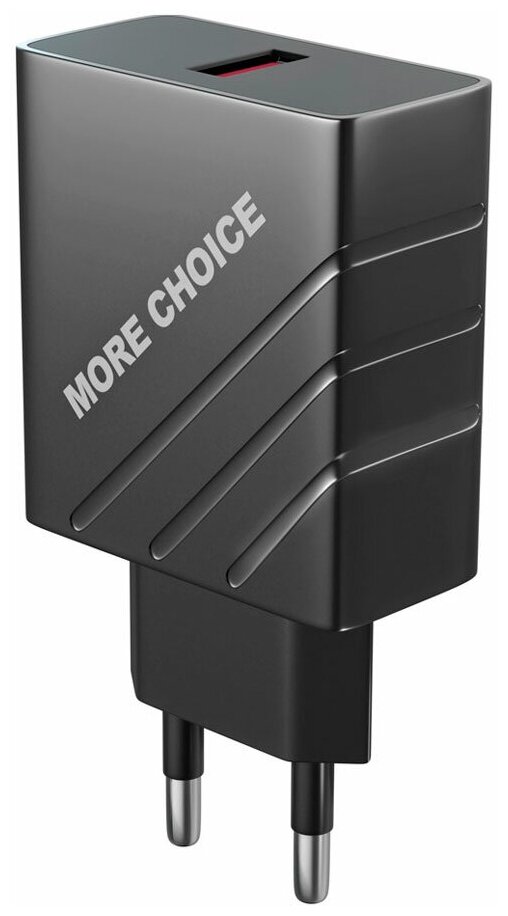 Сетевое зарядное устройство More choice 1USB 3.0A QC3.0 быстрая зарядка черный NC51QC - фото №6