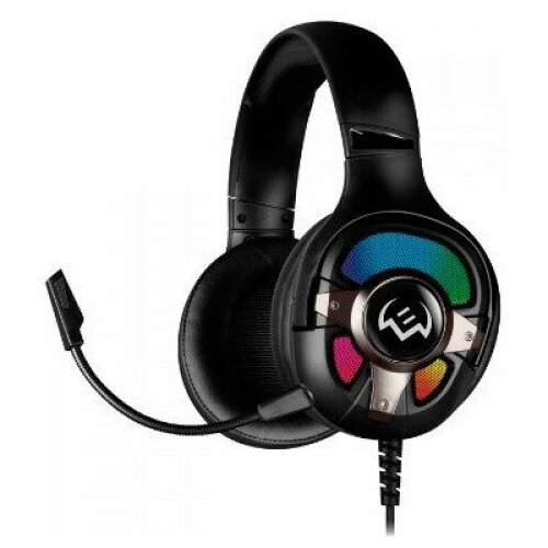 Наушники с микрофоном SVEN AP-U1100MV регулятор громкости регулируемое оголовье USB 4370₽