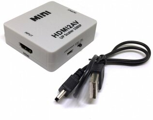Конвертер HDMI to A/V (тюльпан) Espada EDH14 (преобразователь/цифровой сигнал в аналоговый сигнал/HDMI to AV 3RCA CVBs Composite Video Audio Converter Adapter)