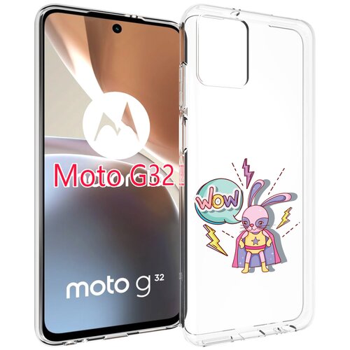 Чехол MyPads Вау для Motorola Moto G32 задняя-панель-накладка-бампер