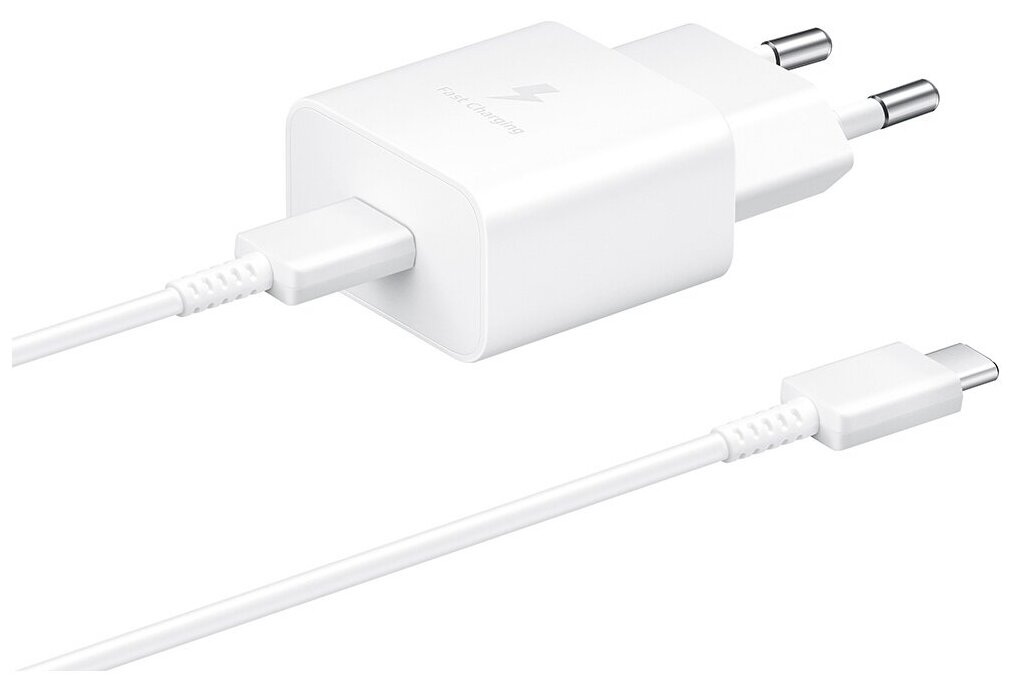 Зарядное устройство Samsung EP-T1510 1xUSB Type-C + Cable USB Type-C White EP-T1510XWEGRU