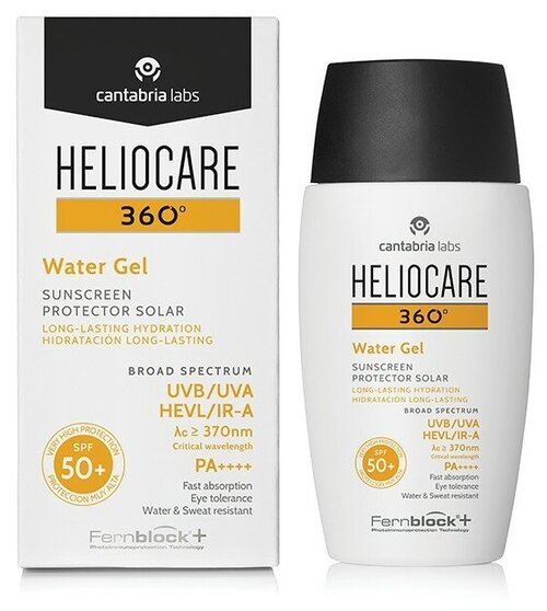 Heliocare 360º Water Gel Sunscreen SPF 50 + - Солнцезащитный увлажняющий гель - флюид 50 мл