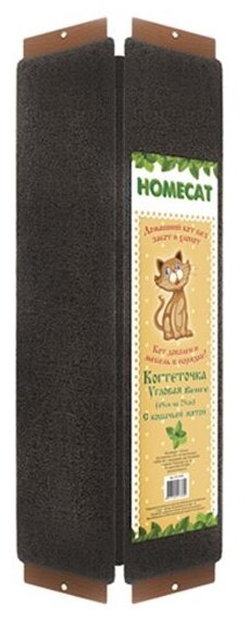 HOMECAT 58х21 см когтеточка с кошачьей мятой угловая малая - фотография № 3