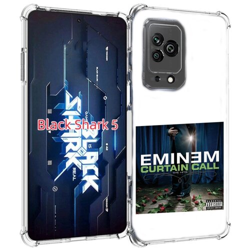 Чехол MyPads Eminem CURTAIN CALL, THE HITS для Xiaomi Black Shark 5 задняя-панель-накладка-бампер