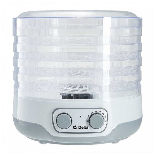 Сушилка для овощей и фруктов электрическая 250 Вт DELTA DL-6890 белая с серым 219500₽