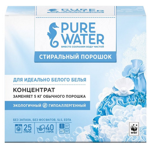 Стиральный порошок для белого белья Pure Water 800 г