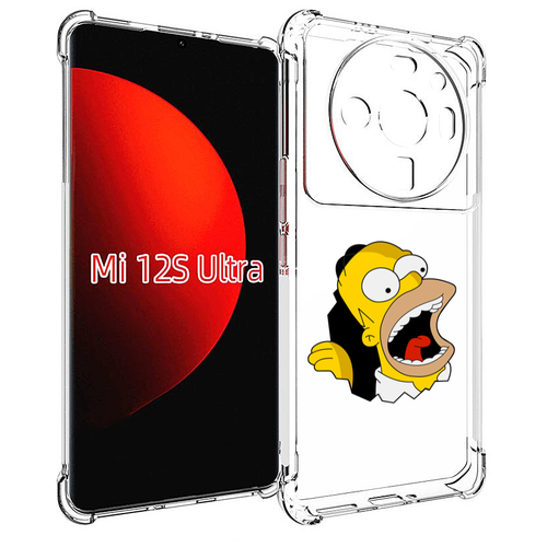 Чехол MyPads гомер-голодный для Xiaomi 12S Ultra задняя-панель-накладка-бампер