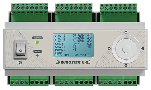 Контроллер для трехконтурных систем Euroster UNI3 погодозависимый