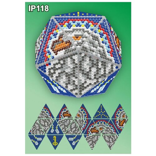 Алмазная вышивка Вдохновение Новогодний шар Орел. Ловец снов, 9x9