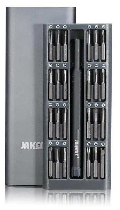 фото Набор отверток для точных работ биты насадки инструмент для ремонта электроники Jakemy JM-8168 24 бит