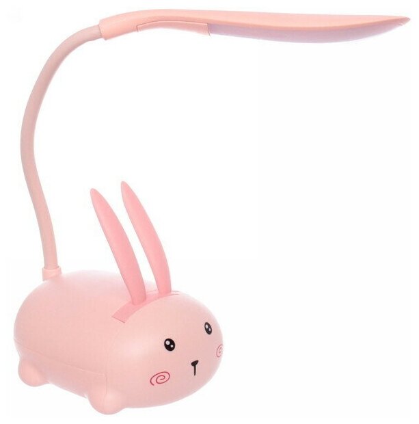 Настольная лампа «Marmalade-Зайчик» LED 9,2*6,8*28,5см USB 3. w 5v, Розовый