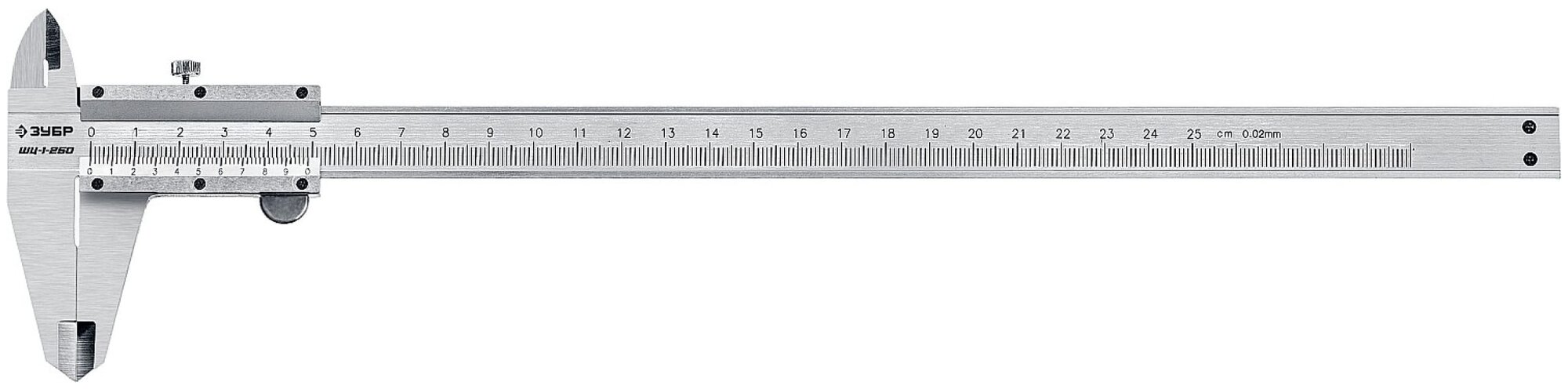 Нониусный штангенциркуль ЗУБР 34514-250 250 мм 0.02 мм