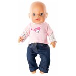 Джемпер и джинсы для куклы Baby Born ростом 43 см - изображение