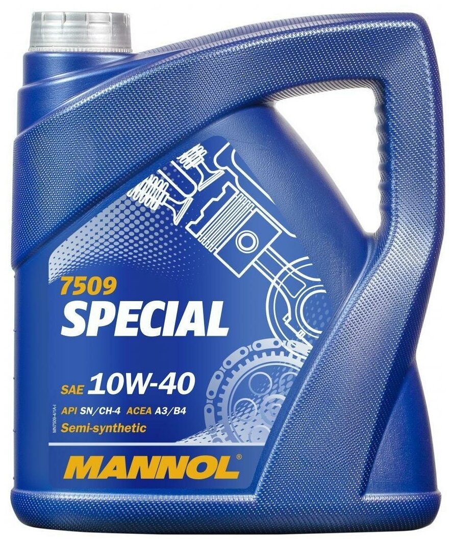 Масло моторное 10W40 MANNOL 4л полусинтетика Special VW 501.01/505.01