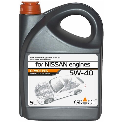 Синтетическое моторное масло Grace Lubricants NIS 5W-40, 1 л