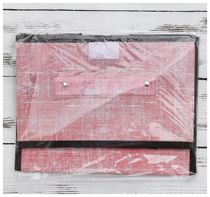 Короб для хранения с крышкой "Ронда", 26х20,5х16 см, цвет розовый - фотография № 5