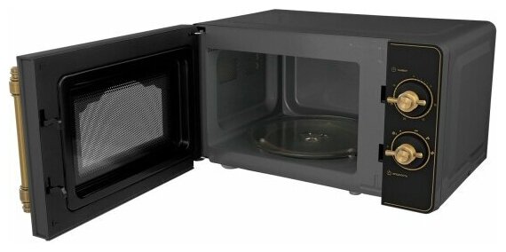 Микроволновая печь LEX FSMOM.02BL черный ретро - фотография № 3