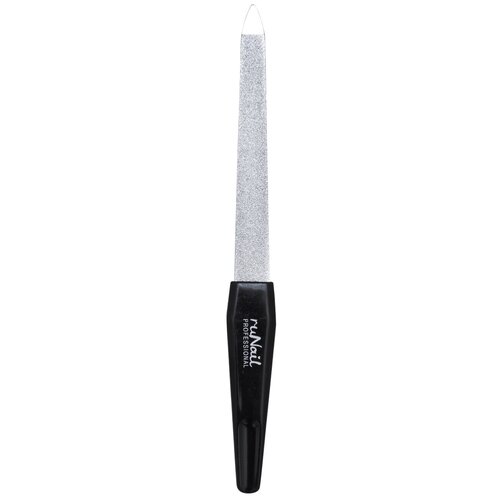 Пилка для натуральных ногтей (металлическая с алмазным напылением, 11,9 см, 180), RU-0605 пилка для ногтей маникюрная металлическая с пластиковой ручкой 15см цветная
