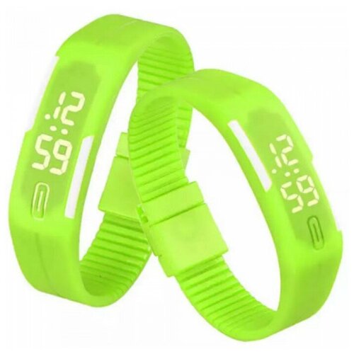 Часы-силиконовый браслет салатовые 30500₽