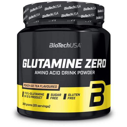 Аминокислота BioTechUSA Glutamine Zero, персиковый чай, 300 гр. аминокислота geon glutamine power 300 г