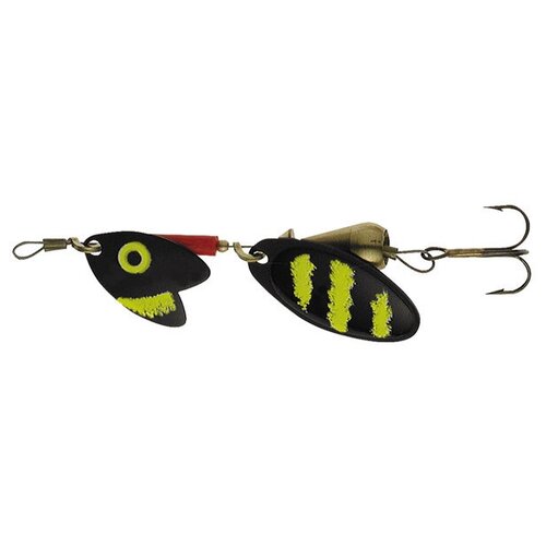 фото Блесна вращающаяся mepps tandem trout, 0, black/yellow (блистер)