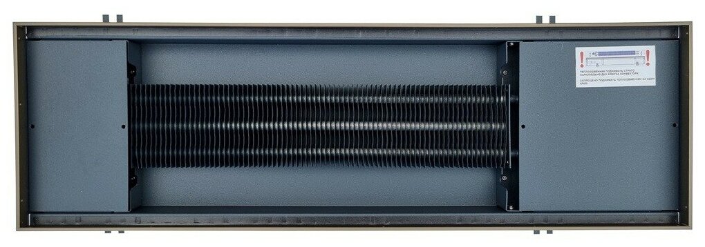 Внутрипольный конвектор Techno Usual KVZ 250-65-0800.00.000/Б с естественной конвекцией, окантовка цвет бронза, без решетки - фотография № 3