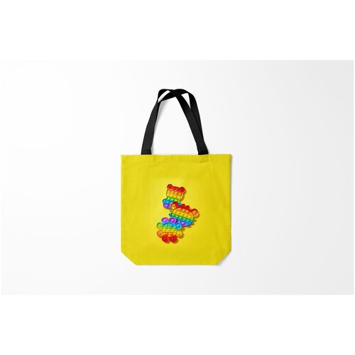 фото Сумка-шоппер / 40х40 см / тренды / разные антистресс поп ит pop it burnettie