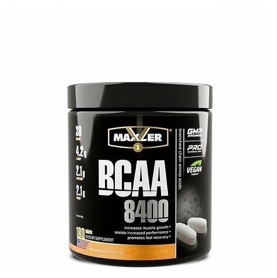 Maxler BCAA 8400, нейтральный, 180 шт.