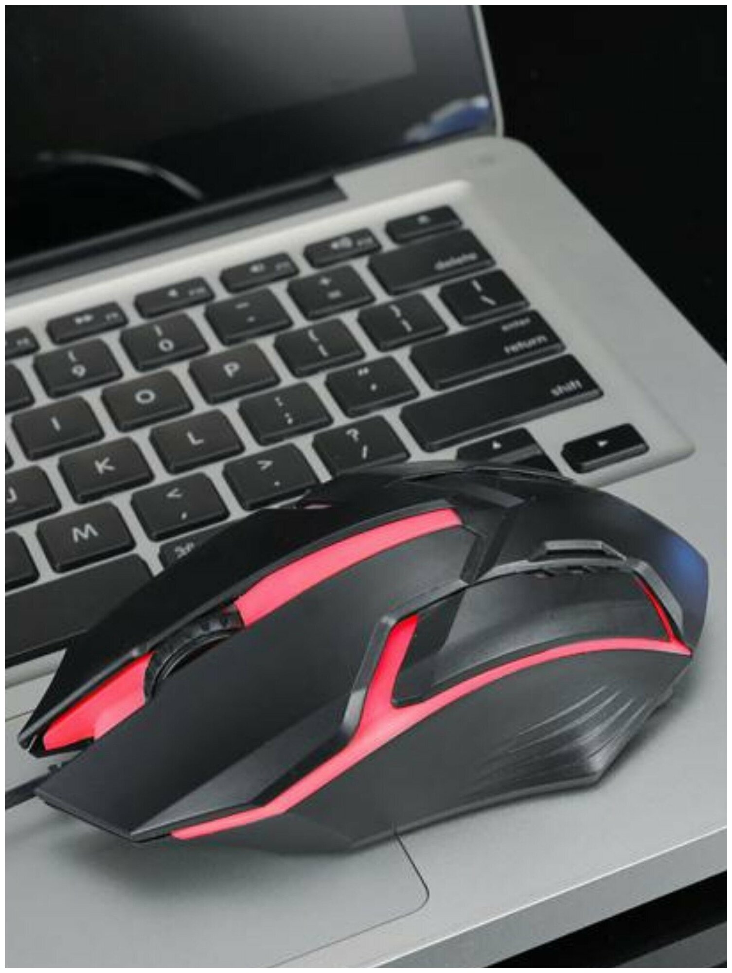 Проводная компьютерная мышь с радужной подсветкой Игровая мышь компьютерная