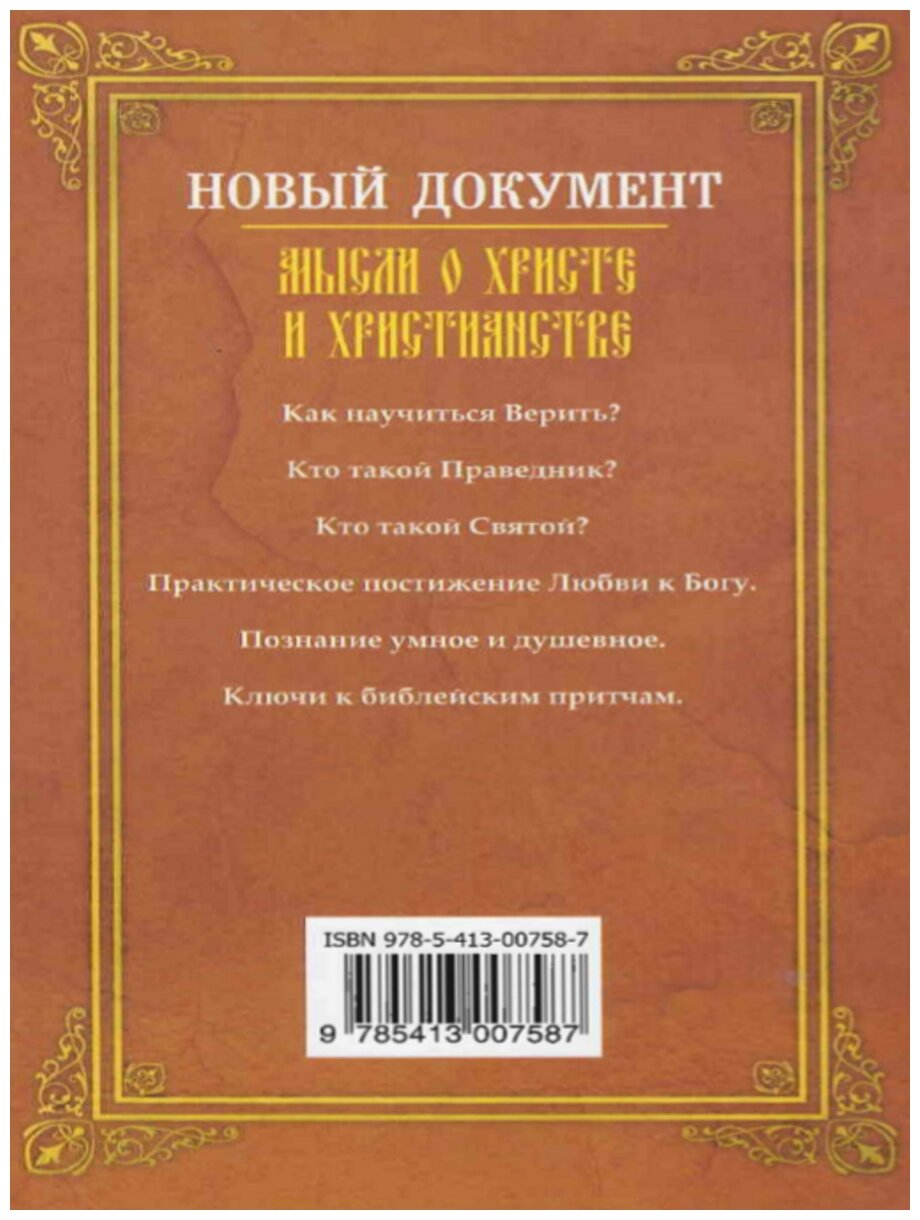 Новый документ. Мысли о Христе и христианстве. Книга 1 - фото №2