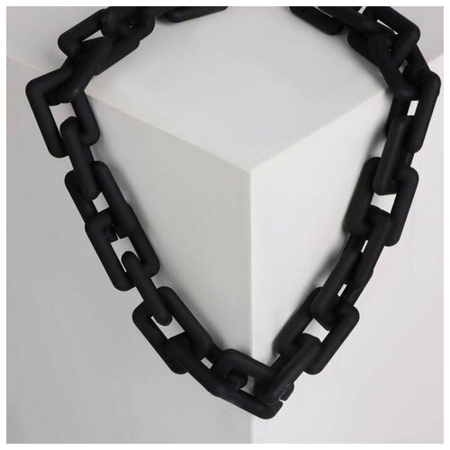 Колье Цепь прямые углы цвет чёрный 48см 108600₽