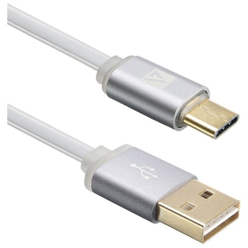 Кабель ACD USB - USB Type-C (ACD-U915), 1 м, серый кабель type c 1 2м acd acd u922 c2l плоский синий