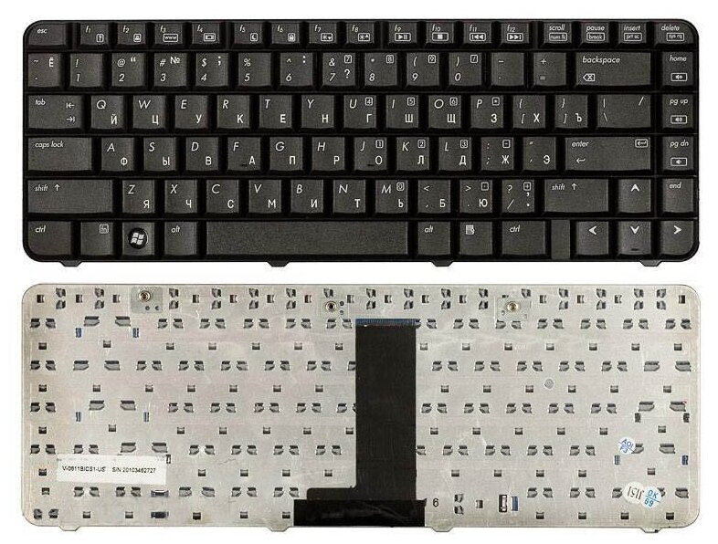 Клавиатура для ноутбука HP Compaq G50 черная