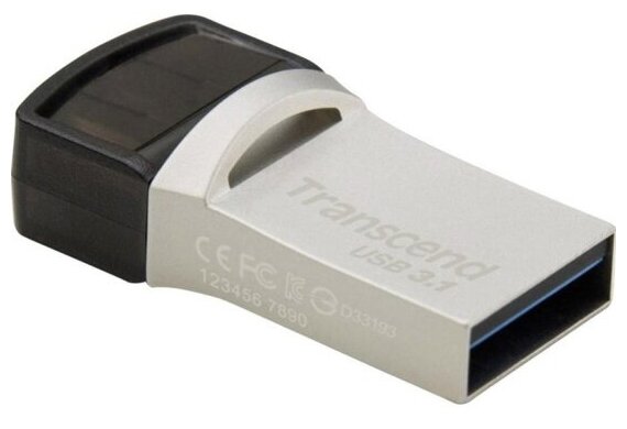 USB флешка Transcend 64Gb JetFlash 890S USB Type-C/USB 3.1 Gen 1