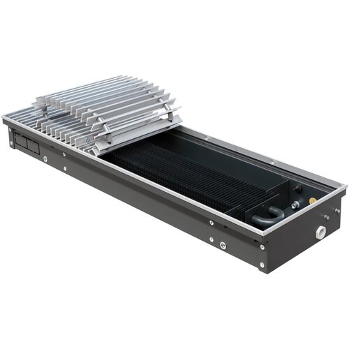 Водяной конвектор Techno Usual KVZ 250-85-2000 c рулонной алюминиевой решеткой цвет Серебро 28597₽