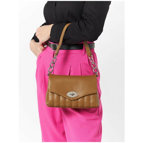 Стильная, влагозащитная, надежная и практичная женская сумка из экокожи David Jones CM6220K/DARK-RED