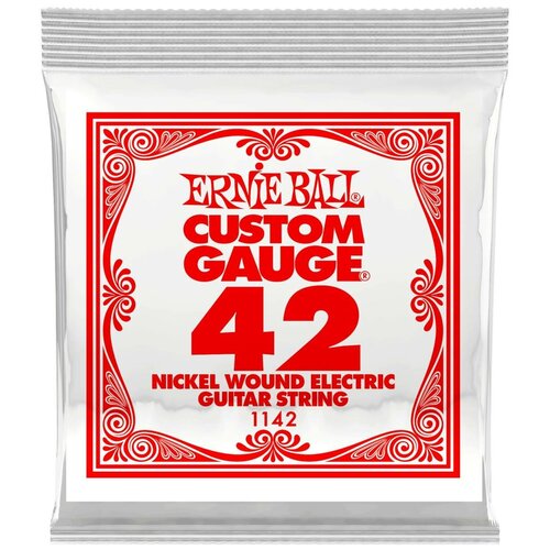 ​одиночная струна для электрогитары ernie ball 1124 nickel wound​ 24 ERNIE BALL 1142 Nickel Wound .042 Струна одиночная для электрогитары