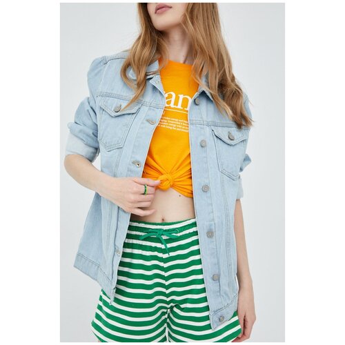 фото Куртка для женщин, brave soul, модель: ljk-fieldingblea, цвет: голубой, размер: 10 (uk)