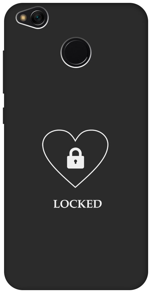 Матовый чехол Locked W для Xiaomi Redmi 4X / Сяоми Редми 4Х с 3D эффектом черный