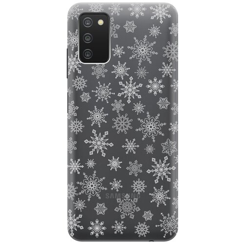 Силиконовый чехол с принтом Fairy Snowflakes для Samsung Galaxy A03s / Самсунг А03с силиконовый чехол с принтом no для samsung galaxy a03s самсунг а03с