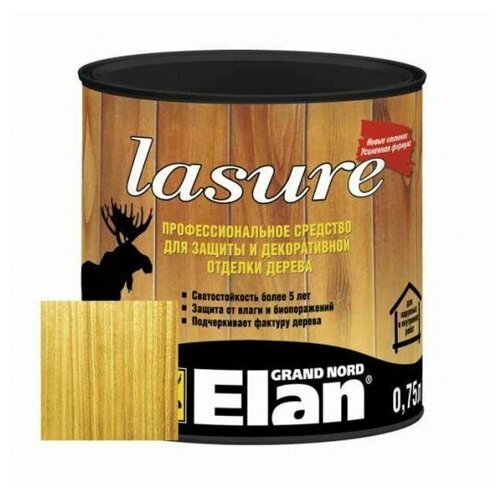 Лазурь для дерева Elan темный дуб 075 л 3077₽