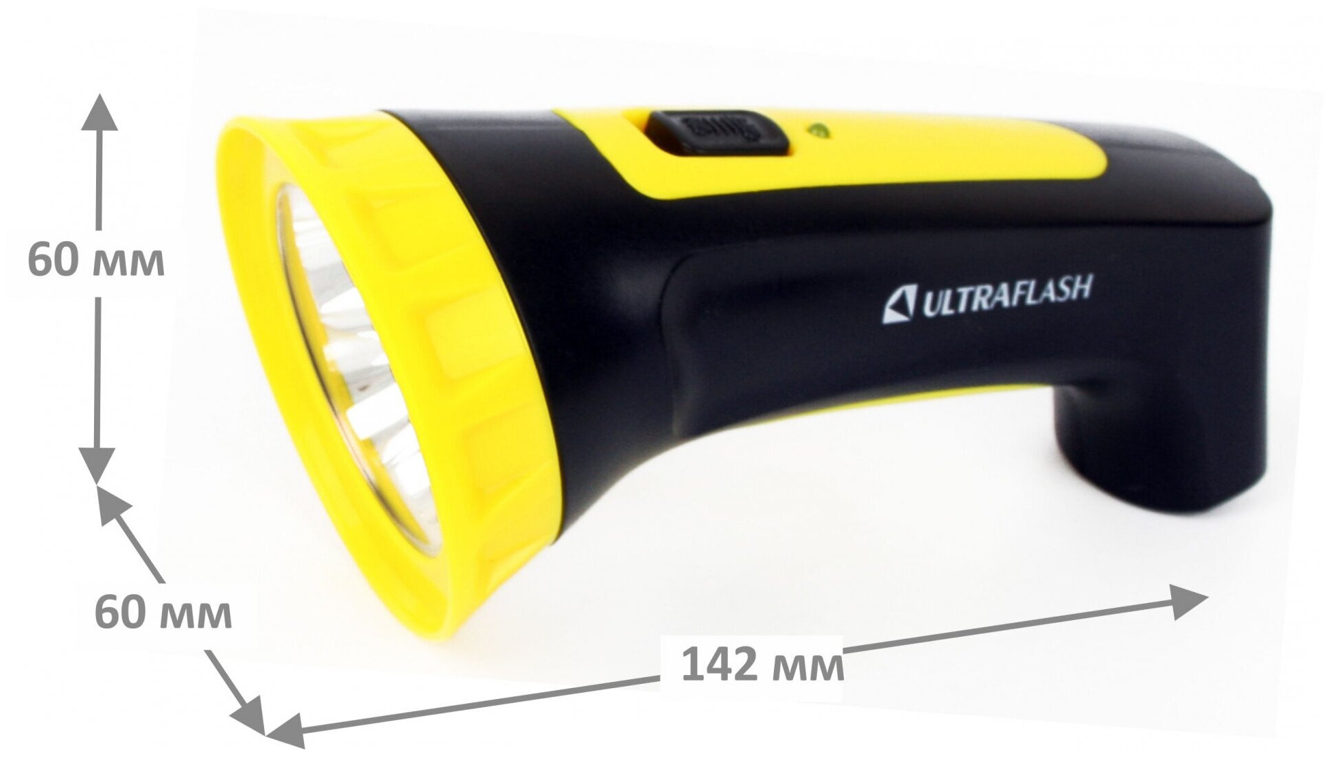 Ручной фонарь Ultraflash LED3804M чёрно-жёлтый - фото №4