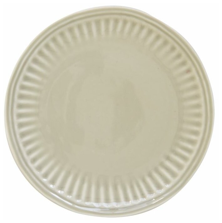 Тарелка закусочная "Abitare" (с фактурным краем), светло-серый