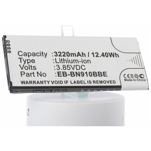 Аккумулятор iBatt iB-B1-M786 3220mAh для Samsung EB-BN910BBE, EB-BN910BBK, EB-BN910BBU, iB-M1142 аккумулятор ibatt ib b1 m919 1900mah для samsung eb bg357bbe