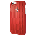 Накладка Ferrari Aluminium Plate Hard для iPhone 6 / 6s - Red - изображение