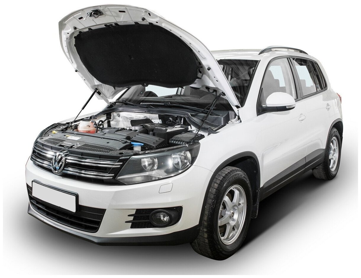 Газовые упоры капота АвтоУпор для Volkswagen Tiguan I рестайлинг 2011-2017, 2 шт, UVWTIG012