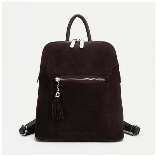 фото Рюкзак на молнии, цвет коричневый нет бренда